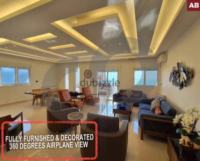 Fully Furnished & Decorated-Airplane View-Nahr Ibrahim  REF#AB117391