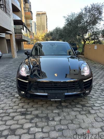 Porsche Macan S 2017 black (clean carfax-47000 miles)