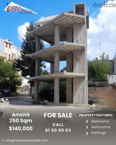 250SQM Villa Triplex under construction for sale in Amchit REF#JH17450