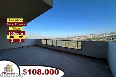 Cornet El Hamra 100m2 | Terrace | Mountain View | New | KR/CL|