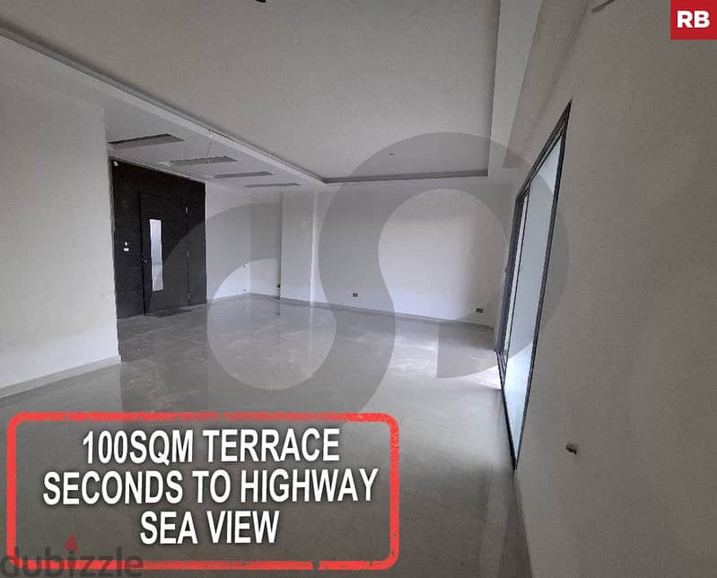 Terrace, great deal,sea view, jbeil, halat/حالات جبيل REF#RB117484 0