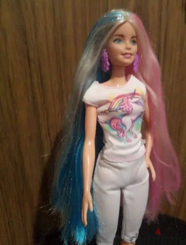 Barbie FANTASY HAIR UNICORN/MERMAID LOOKS+Own complete wear Great doll 1