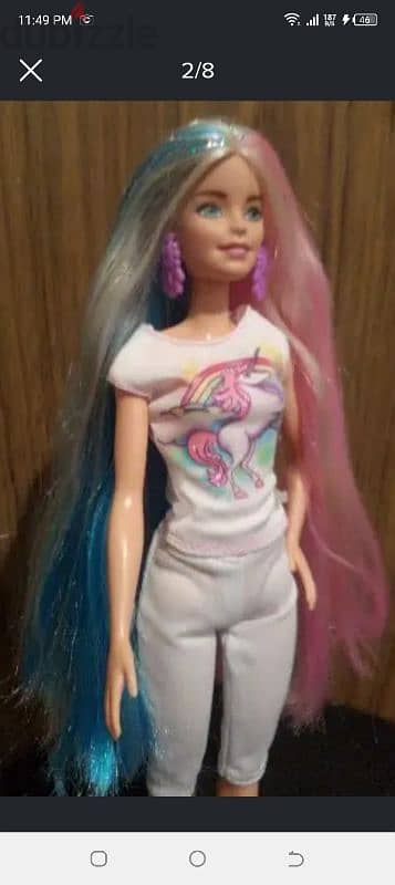 Barbie FANTASY HAIR UNICORN/MERMAID LOOKS+Own complete wear Great doll 5