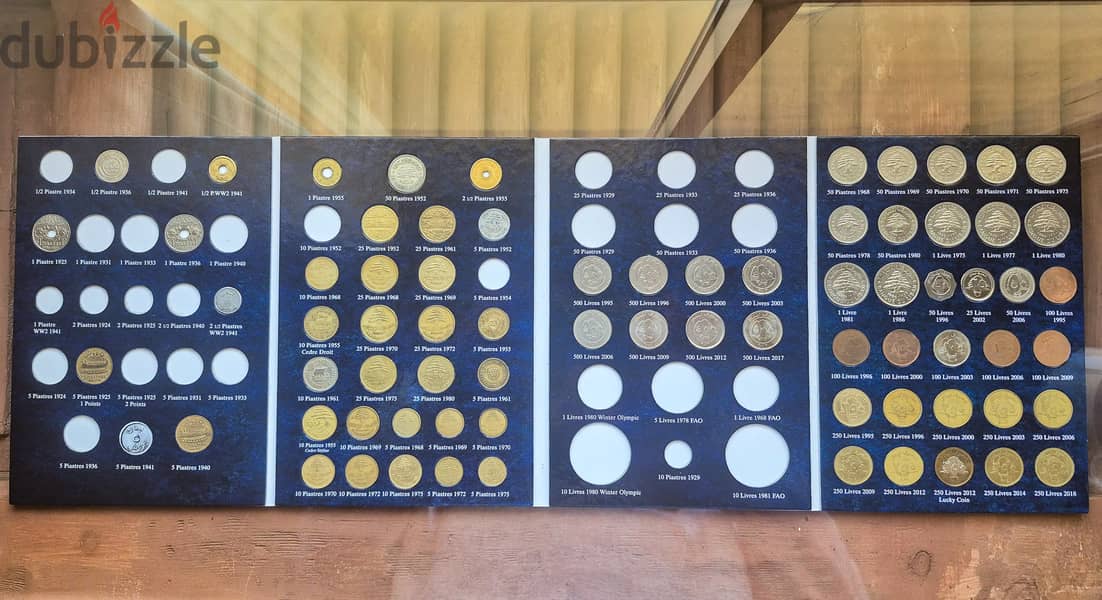 Lebanon coin album 1924-2018 0