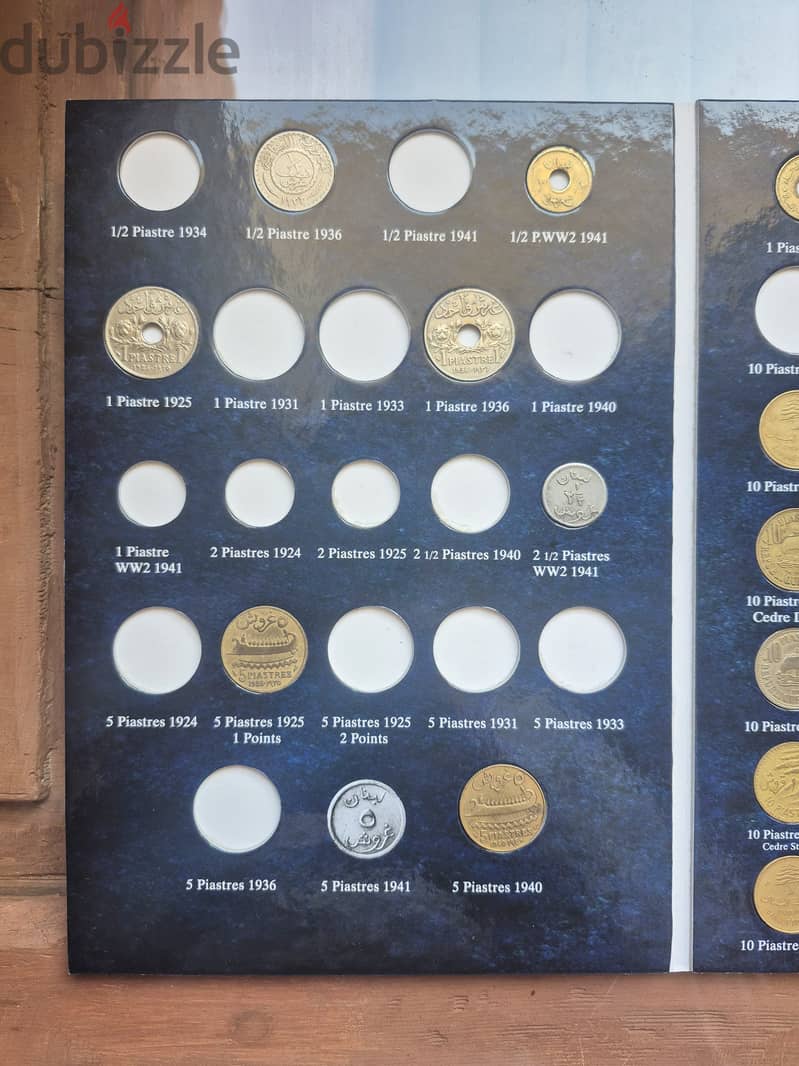 Lebanon coin album 1924-2018 1