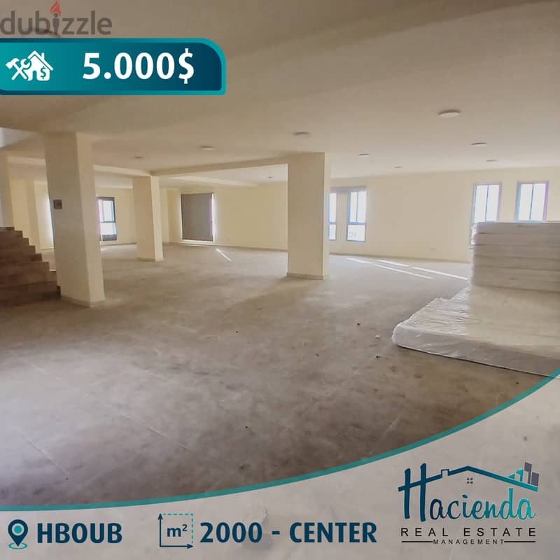 2000 sqm Showroom For Rent In Jbeil Hboub 0