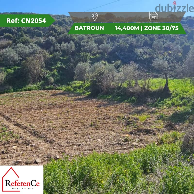 Very prime location land in Batroun ارض بموقع مميز جدا في البترون 0