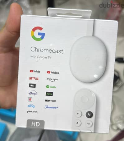 Google chromecast with google tv HD white