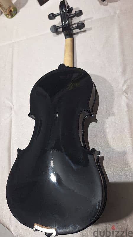 Hohner HVM01BK Violin Size 4/4 Black Color(mad2our marra bass) 4