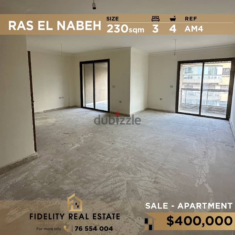 Apartment for sale in Ras El Nabeh AM4 شقة للبيع في رأس النبع 0