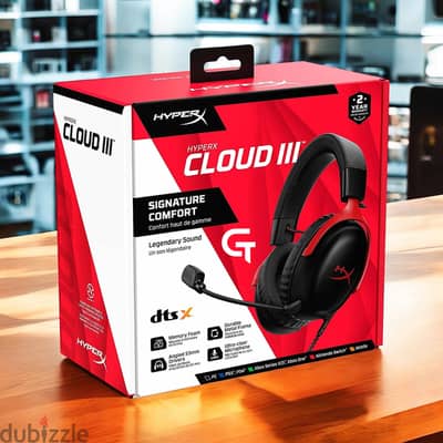 HyperX Cloud III - pro wired gaming headset - open box