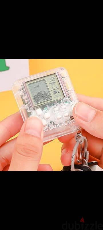 retro game keychain