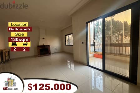 Ballouneh 130m2 | Renovated | Lighted | Private Street | EL |