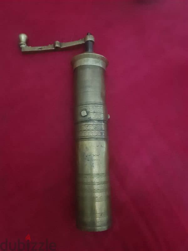 Vintage Brass Manual Coffee Grinder - Ottoman Style 0