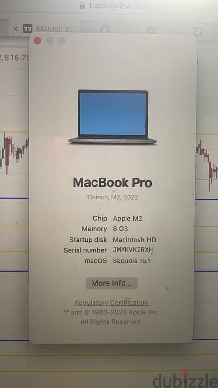 MacBook 2022 perfect conditions no damages works perfectly 1