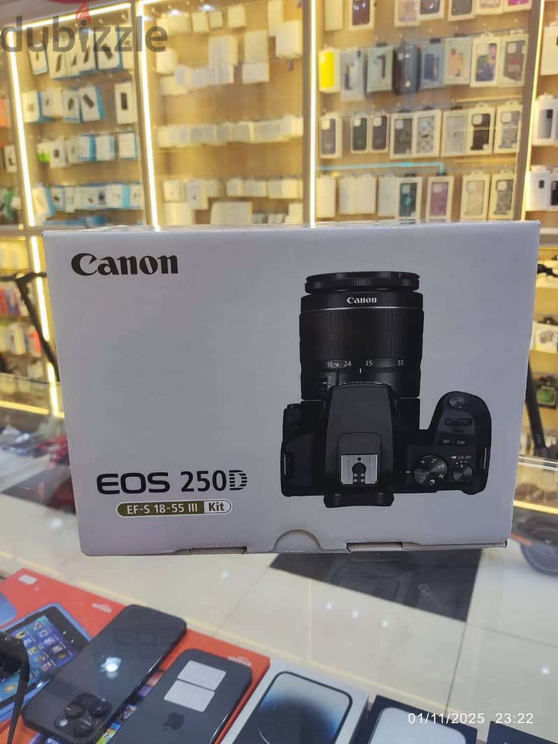 Canon Camera EOS 250D EF-S 18-55 IS STM Kit amazing & good price 0