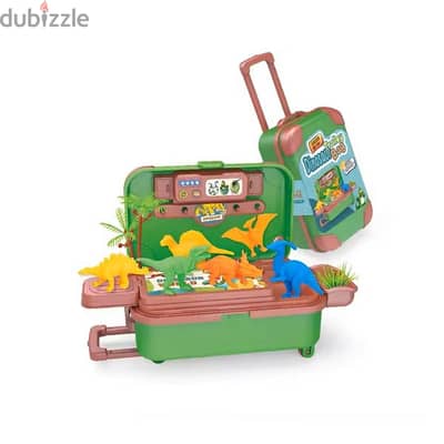 Dinosaur Trolley Bag Playset For Kids