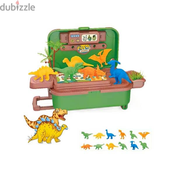 Dinosaur Trolley Bag Playset For Kids 1