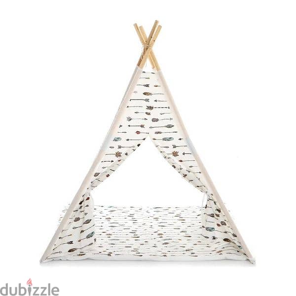 Wooden Play Tent For Kids 0