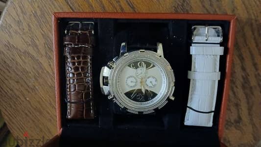 kC watches diamond timepieces,with box,like new