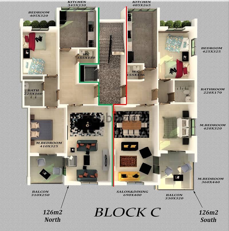 4 Blocks (36 apts/4524m2) under construction Bchamoun Elite School 6