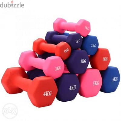 Dumbbell color 2.5$ for each kilo