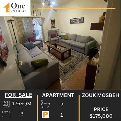 FURNISHED APARTMENT FOR SALE IN ZOUK MOSBEH 0