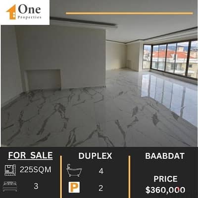 DUPLEX FOR SALE IN BAABDAT