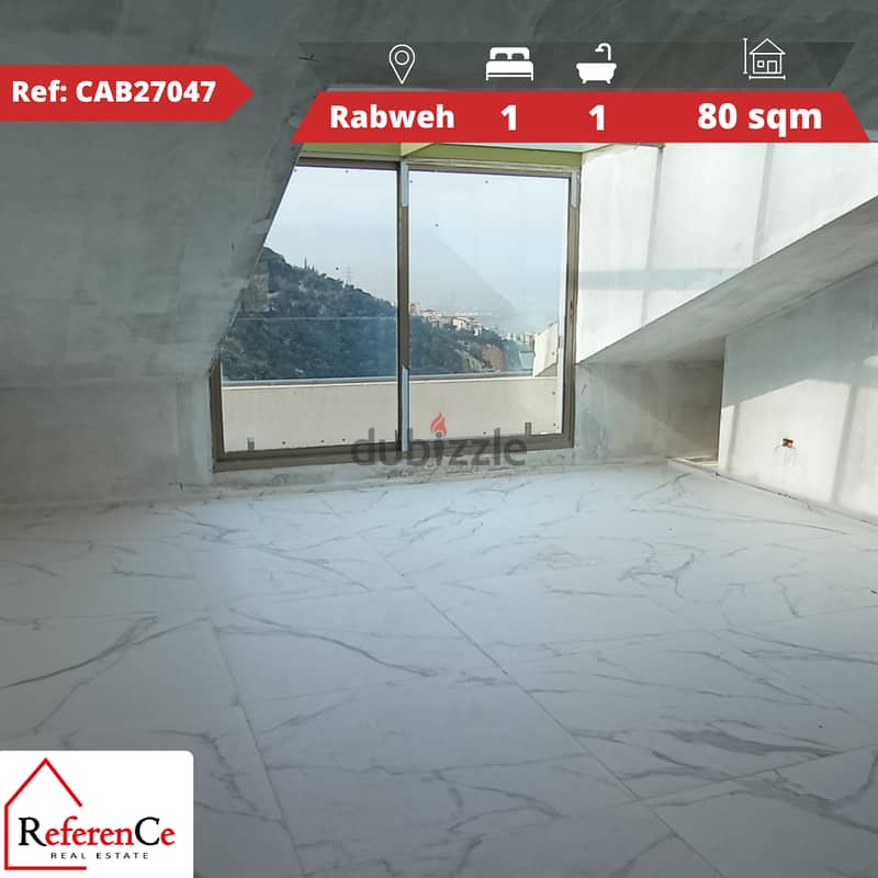 Roof top for sale in Rabweh روف للبيع في الربوة 0