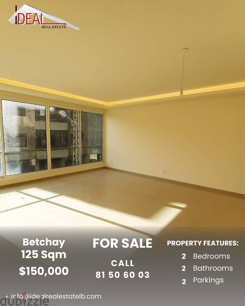 Apartment for sale in Betchay Baabda شقة للبيع في بتشاي 0