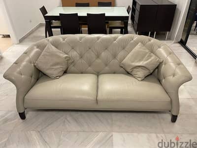 KUKA Leather Sofas – Modern, Great Condition كنبايات جلد – مودرن