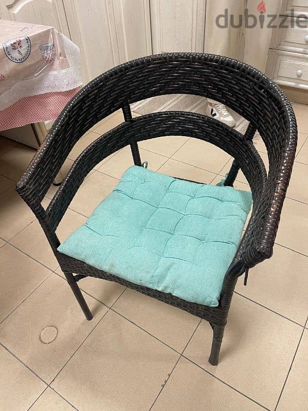 كراسي خيزران  مريحة وخفيفx4 Rattan Chairs – Comfortable & Lightweigt4 0