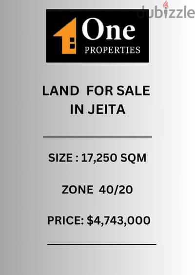 LAND FOR SALE IN JEITA