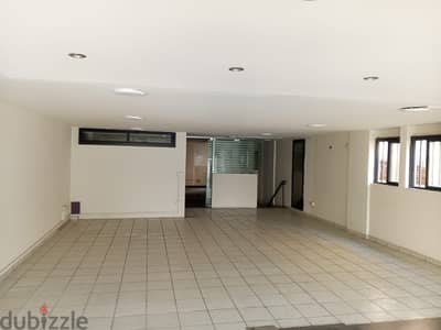 250 Sqm + Mezanine  | Showroom for rent in Hazmieh | Main road