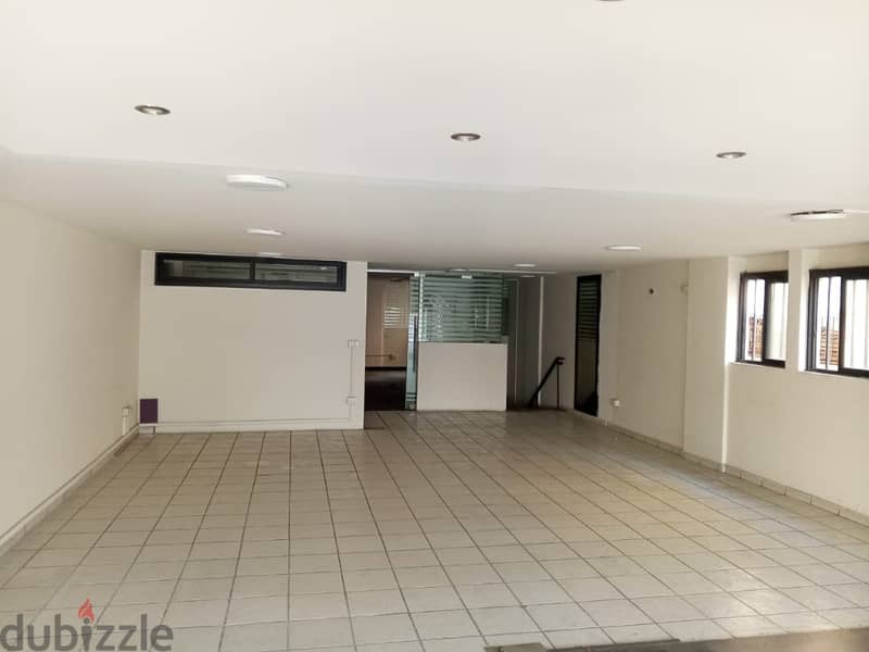 250 Sqm + Mezanine  | Showroom for rent in Hazmieh | Main road 0