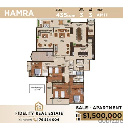 Apartment for sale in Hamra AM11 شقة للبيع في الحمرا