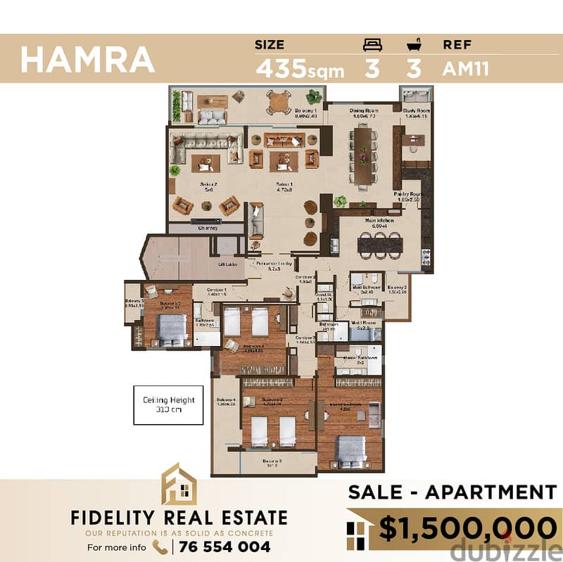 Apartment for sale in Hamra AM11 شقة للبيع في الحمرا 0