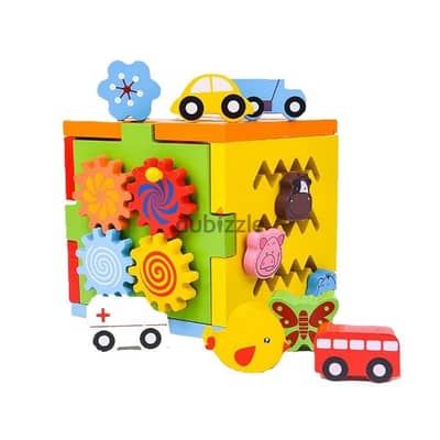 Wooden Educational Cube For Kids