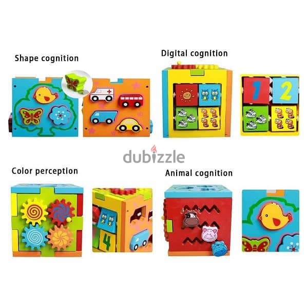 Wooden Educational Cube For Kids 2