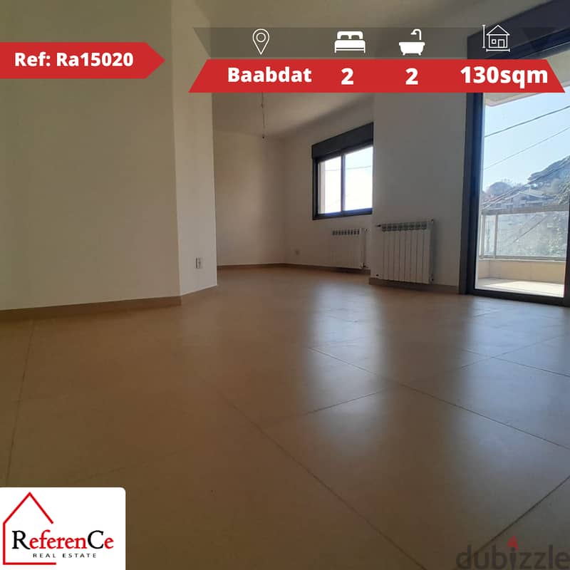 New apartment for sale in Baabdat شقة جديدة للبيع في بعبدات 0