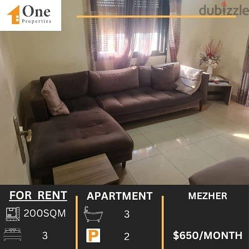 FURNISHED APARTMENT FOR RENT IN MEZHER 0