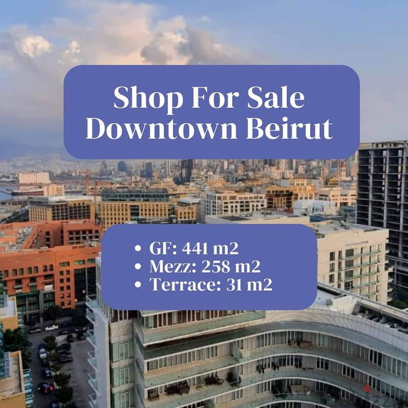 Prime Location Shop for sale in Downtown Beirut 0