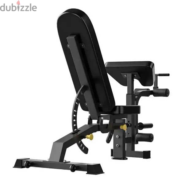 bench with preacher curl , leg extension and leg curl 1