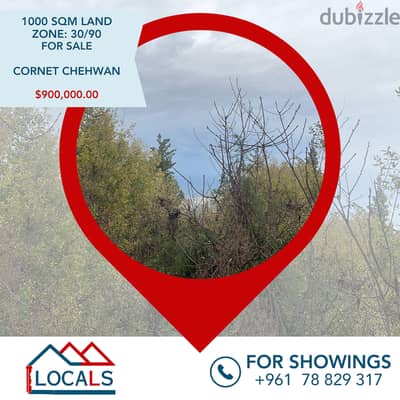 1000 SQM Land For Sale in Cornet Chehwan