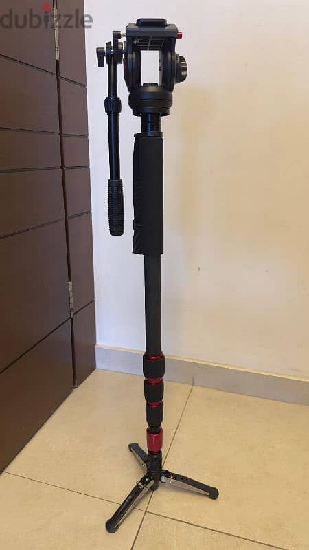 Fluid Head Tripod Lightweight Full CARBON FIBER up to 2Meters 2