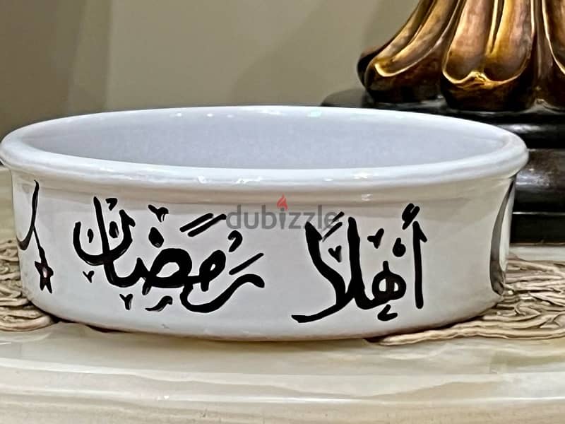 Lebanon Ramadan white collection 6 pcs artisanal handmade مجموعة رمضان 1