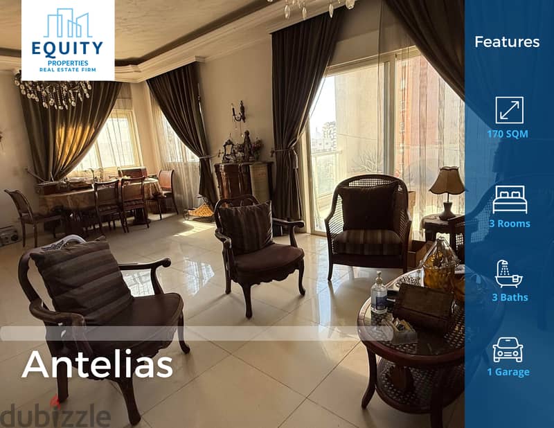 170 SQM Apartment For Sale In Antelias شقة للبيع #FR143719 0