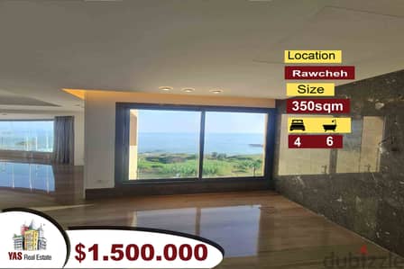 Rawcheh 350m2 | Ultra Prime Location | Astonishing Sea View | PA