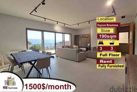 Ouyoun Broumana 190m2 | Rent | Fully Furnished | Prime Location | AMK