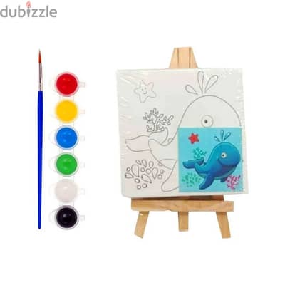 Canvas With Drawing Set For Kids